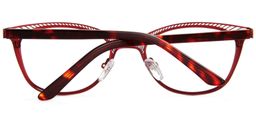 Hannah Oval Red Glasses5