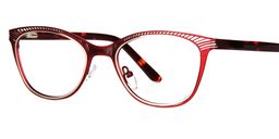 Hannah Oval Red Glasses2