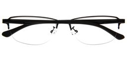 Morgan Semi-Rimless Black Glasses1