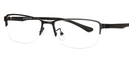 Morgan Semi-Rimless Black Glasses2