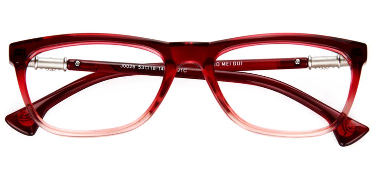 Savannah Rectangle Red Glasses