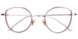 Cecilia Cat Eye Purple Glasses1