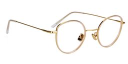 Cecilia Cat Eye Gold Glasses5