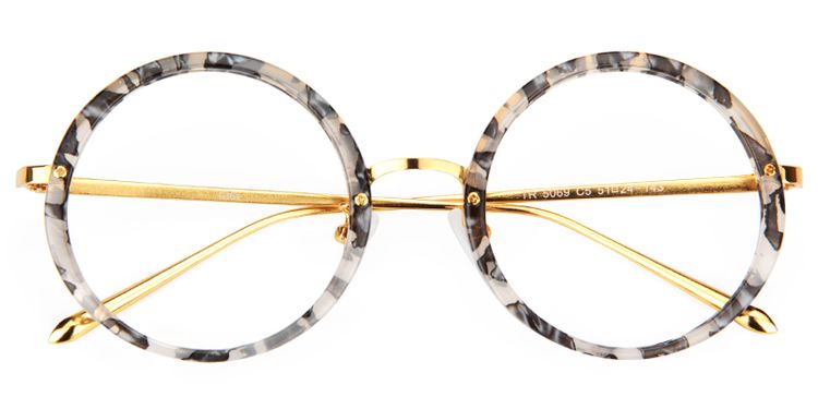 Kelly Round Black Glasses