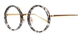 Kelly Round Black Glasses2