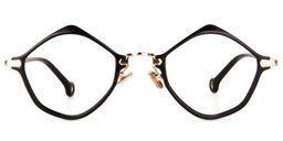 Sicily Lip-Shaped Black Glasses0