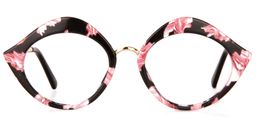 Cassiel Kiss Mouth Pink Floral Glasses0