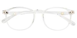 Amaya Round Clear Glasses 1