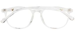 Amaya Round Clear Glasses 2