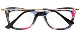 Angelina Cat Eye Blue Floral Glasses5