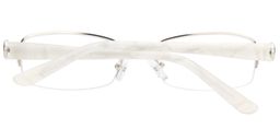 Jacob Rectangle White Glasses4