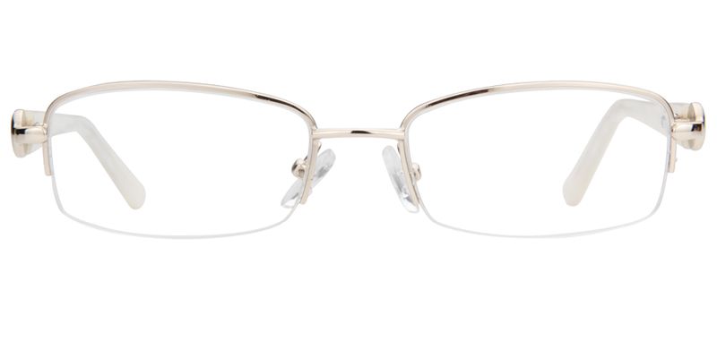 Jacob Rectangle White Glasses