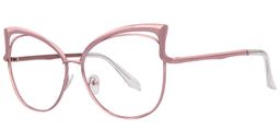 Vantis Cute Pink Hollow Cat Eye Glasses3