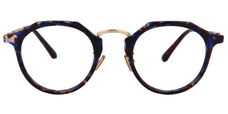 Noah Geometric Blue Glasses