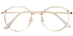 Kayla Round Clear Glasses5