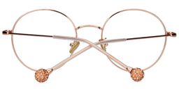 Ulrica Round Rose Gold Glasses5
