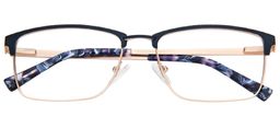 Ashplant Rectangle Blue Glasses1