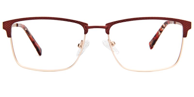 Ashplant Rectangle Red Glasses