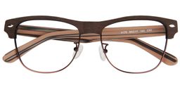 Letitia Browline Brown Glasses1