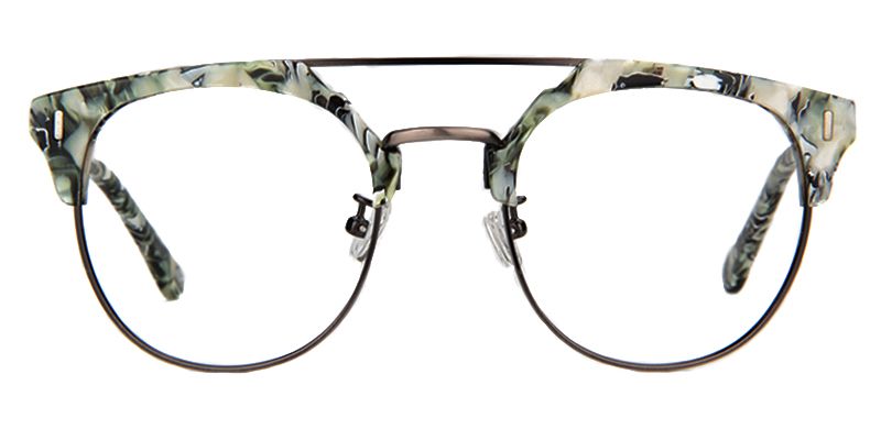 Debby Aviator Green-Tortoise Glasses