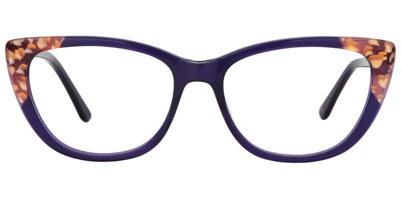 Suzanne Cat Eye Purple Glasses 