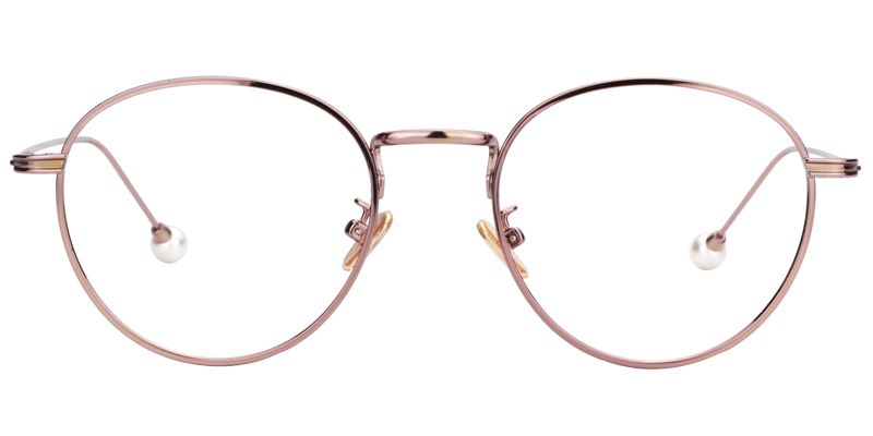 Angel Round Light Purple Glasses