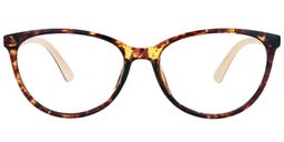 Lauren Cat Eye Gold-Tortoise Glasses0
