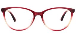 Lauren Cat Eye Red Floral Glasses0