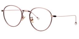 Angel Round Light Purple Glasses4