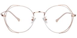 Darcy Round Gold Glasses0