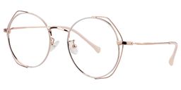Darcy Round Gold Glasses2