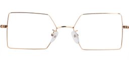 Effie Geometric Black & Gold Glasses 5