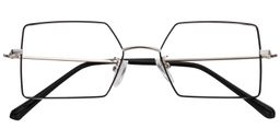 Effie Geometric Black & Sliver Glasses 1