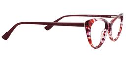 Charis Cat Eye Red Tortoise Glasses5