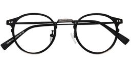  Enid Round Black Glasses1