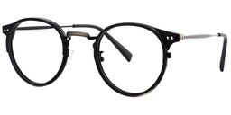  Enid Round Black Glasses2