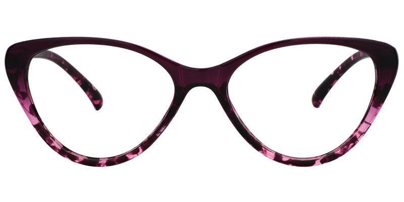  Mania Cat Eye Purple Tortoise Glasses