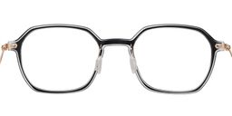 Rebecca Square Black Glasses3