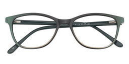 Robin Rectangle Green-Black Glasses1