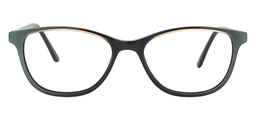Robin Rectangle Green-Black Glasses0