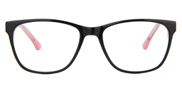Lisa Rectangle Black Glasses0