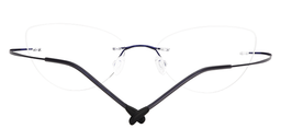 Evelyn Cat Eye Blue Glasses2