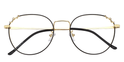 Sherry Round Gold Glasses1