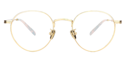 Pamela Round Gold Glasses0