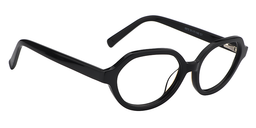 Vanessa Oval Black Glasses3