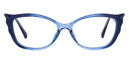 Angel's Wing Blue Glasses0