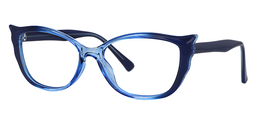 Angel's Wing Blue Glasses2