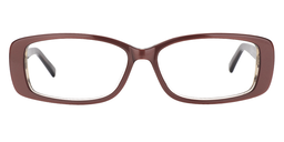 Talia Rectangle Brown Glasses0