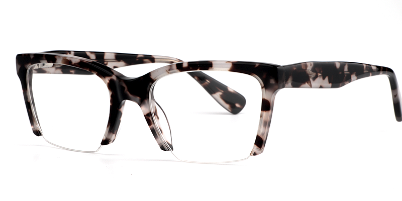 Rectangle Dark Tortoise Eyeglasses2