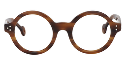 Faithe Round Burnt Umber Glasses0